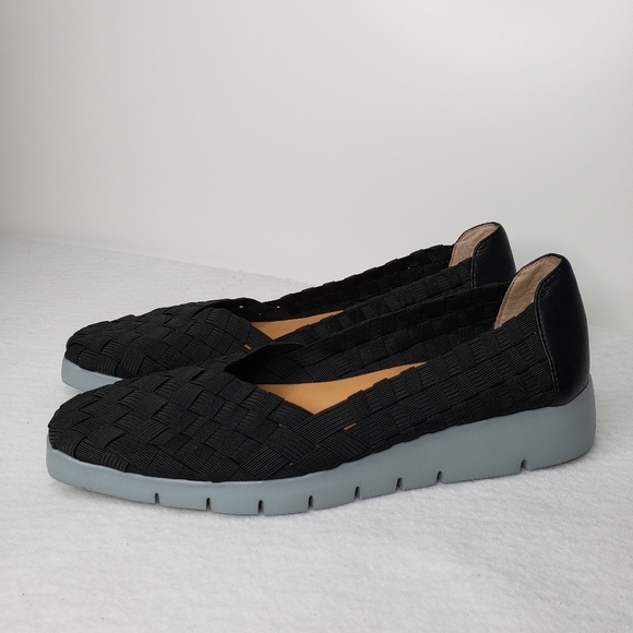 Corso Como Illana Black Stretch Weaved Slip On Comfort Loafers/Sneakers … - Picture 3 of 10